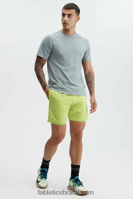 Fabletics cal desbotada 420HR3342 o curto fundamental 165 homens