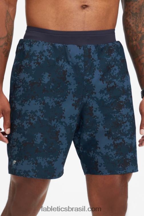 Fabletics camuflagem azul marinho clássica 420HR3217 o curto fundamental ii 149 homens