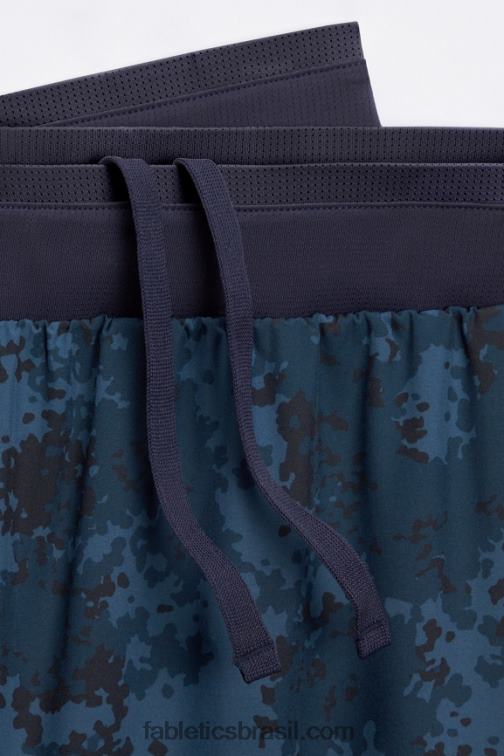 Fabletics camuflagem azul marinho clássica 420HR3217 o curto fundamental ii 149 homens