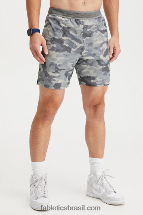 Fabletics camuflagem cinza sombra 420HR3341 o curto fundamental 165 homens