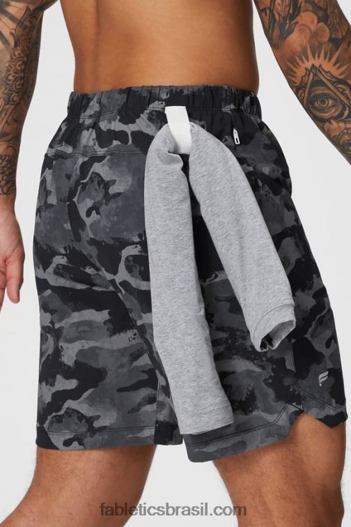 Fabletics camuflagem preta 420HR3253 aquele baixinho 156 homens