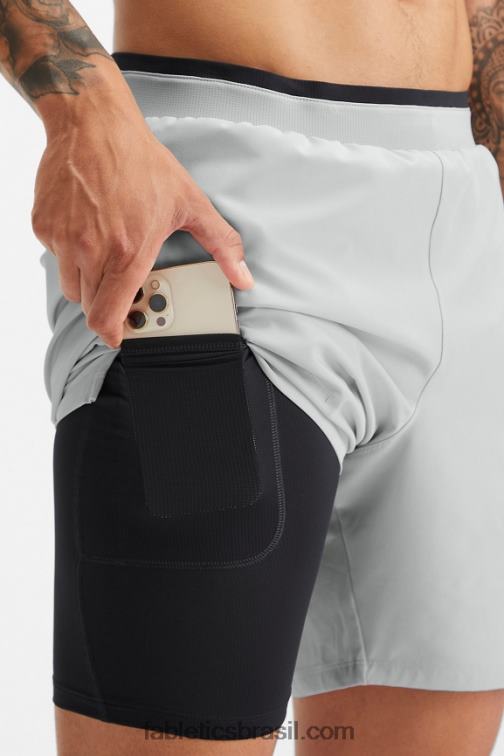 Fabletics cinza mineral 420HR3128 o fundamental curto ii (alinhado) 133 homens