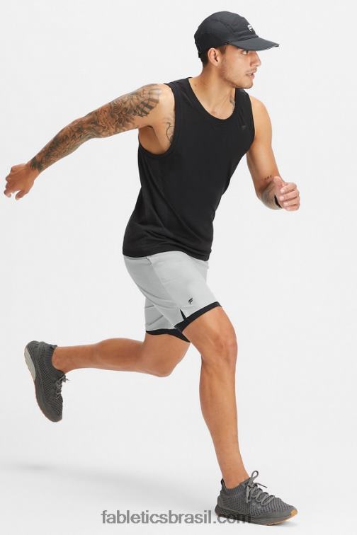Fabletics cinza mineral 420HR3128 o fundamental curto ii (alinhado) 133 homens
