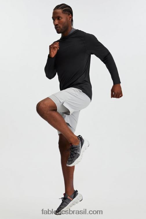 Fabletics cinza mineral 420HR3330 o curto fundamental (alinhado) homens