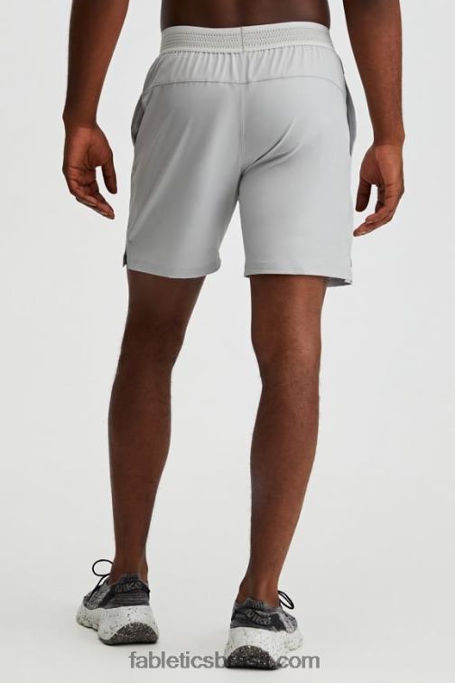 Fabletics cinza mineral 420HR3330 o curto fundamental (alinhado) homens