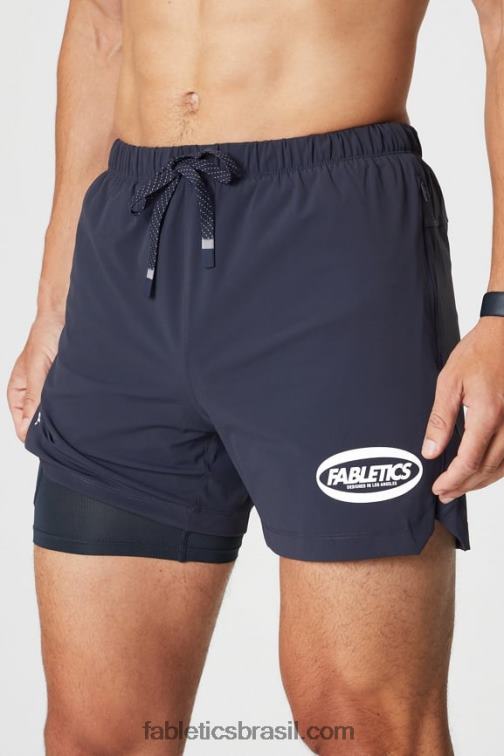 Fabletics clássico oval marinho 420HR3294 aquele curto (alinhado) 162 homens
