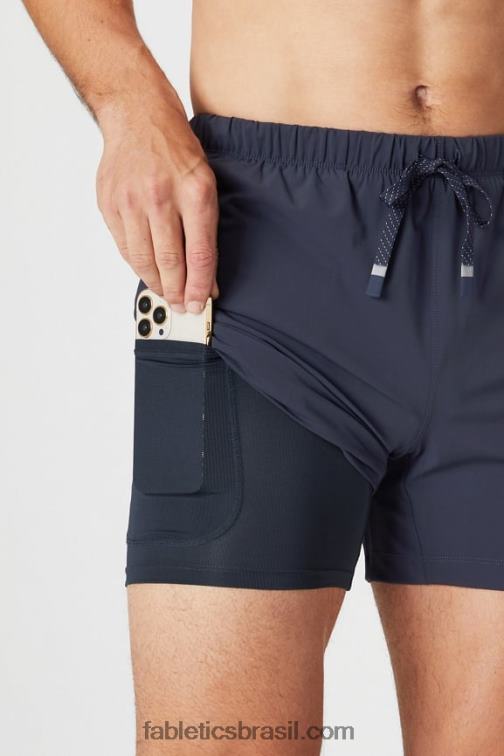 Fabletics clássico oval marinho 420HR3294 aquele curto (alinhado) 162 homens