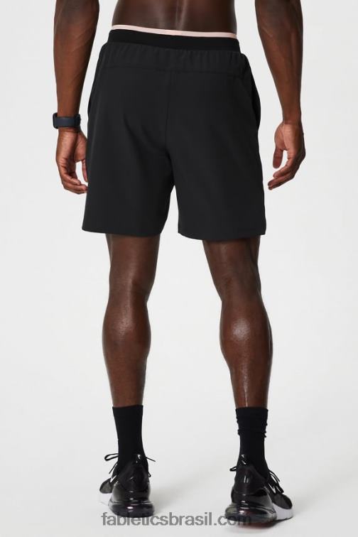 Fabletics creme de manteiga preto/rosa 420HR3133 o fundamental curto ii (alinhado) 134 homens