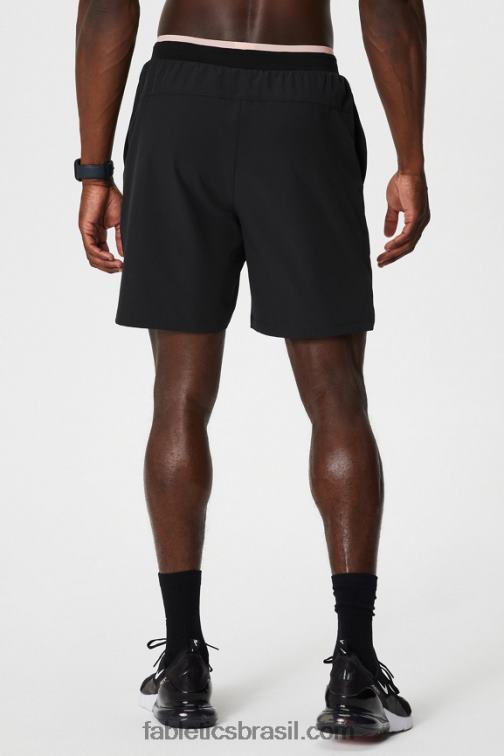 Fabletics creme de manteiga preto/rosa 420HR3225 o curto fundamental ii 150 homens