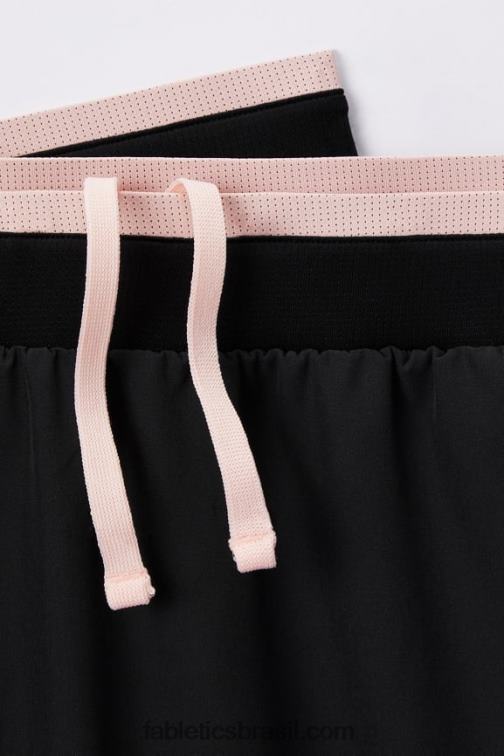 Fabletics creme de manteiga preto/rosa 420HR3225 o curto fundamental ii 150 homens