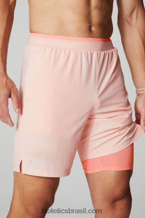 Fabletics creme de manteiga rosa 420HR3130 o fundamental curto ii (alinhado) 133 homens