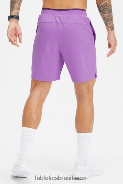 Fabletics fumaça lilás 420HR3153 o fundamental curto ii (alinhado) 138 homens