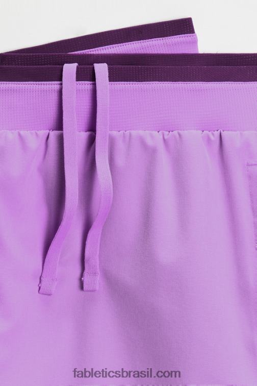 Fabletics fumaça lilás 420HR3153 o fundamental curto ii (alinhado) 138 homens