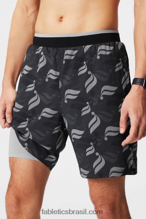Fabletics lance de blackletics 420HR3143 o fundamental curto ii (alinhado) 136 homens
