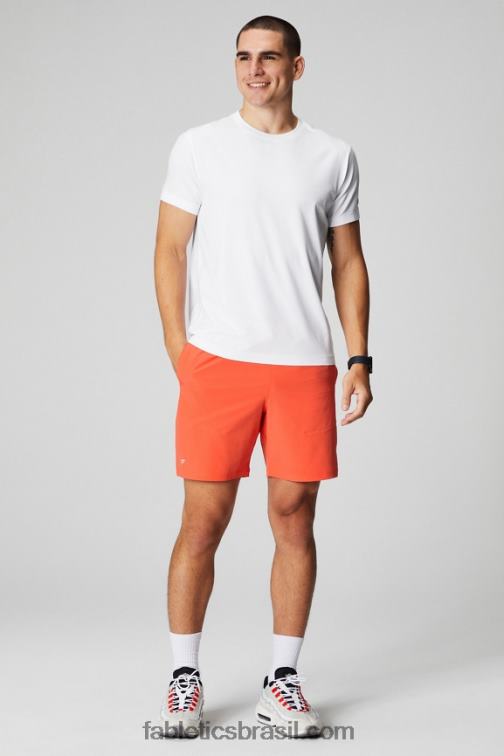 Fabletics laranja paixão 420HR3264 o fundamental curto ii 158 homens