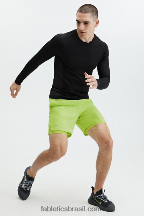 Fabletics limão vívido 420HR3321 o curto fundamental (alinhado) homens