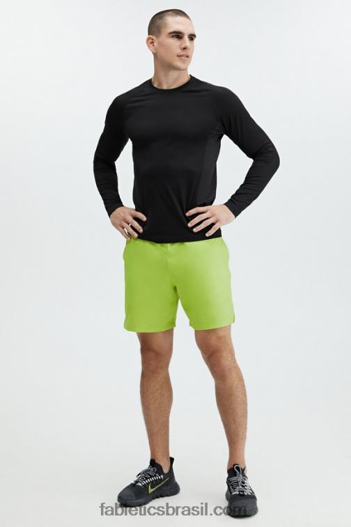 Fabletics limão vívido 420HR3345 o curto fundamental 166 homens