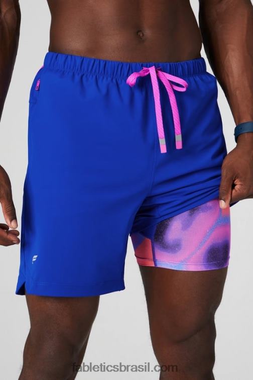 Fabletics loucura de verão celeste/paixão 420HR3169 aquele curto (alinhado) 139 homens