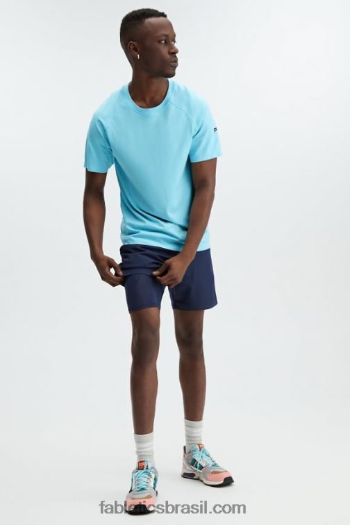 Fabletics marinha 420HR3326 o curto fundamental (alinhado) homens