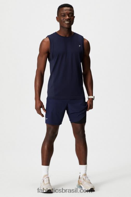 Fabletics marinha profunda 420HR3127 o fundamental curto ii (alinhado) 133 homens