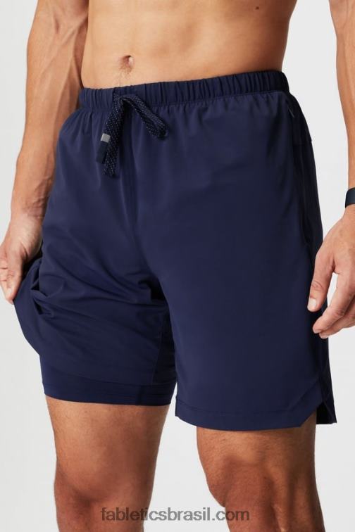 Fabletics marinha profunda 420HR3172 aquele curto (alinhado) 140 homens