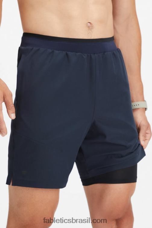 Fabletics marinho clássico 420HR3134 o fundamental curto ii (alinhado) 134 homens