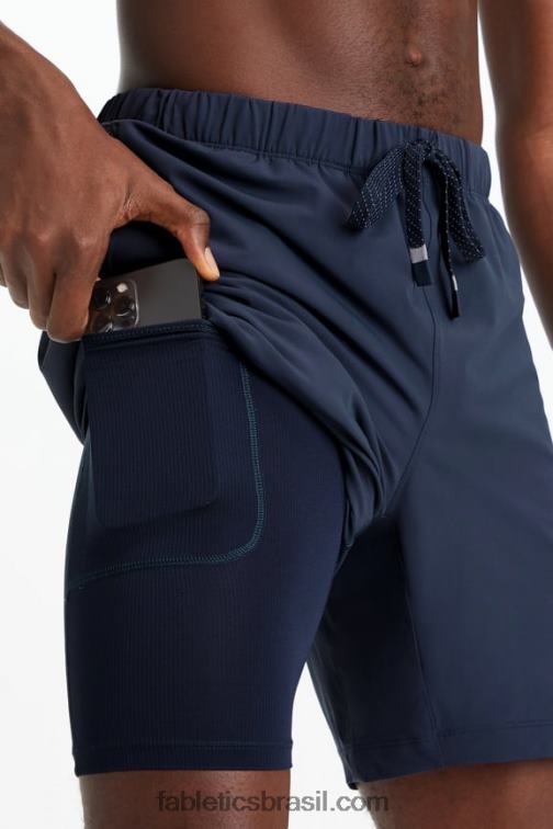 Fabletics marinho clássico 420HR3190 aquele curto (alinhado) 143 homens