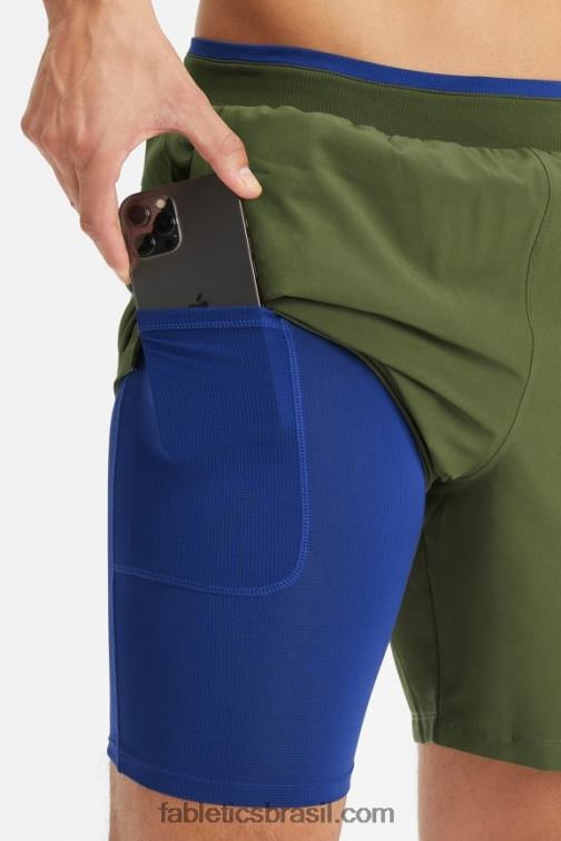 Fabletics musgo escuro 420HR3154 o fundamental curto ii (alinhado) 138 homens