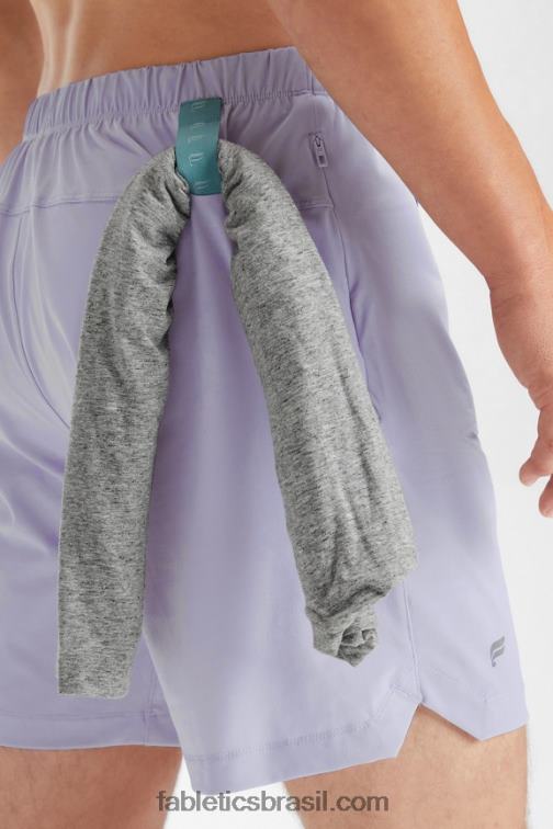 Fabletics névoa lilás 420HR3274 aquele curto 160 homens