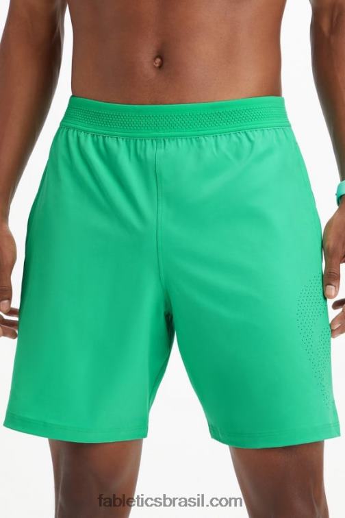 Fabletics perfurado verde essencial 420HR3335 o curto fundamental 164 homens