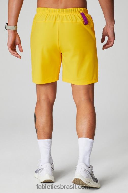 Fabletics por do sol amarelo 420HR3171 aquele curto (alinhado) 139 homens