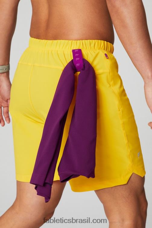 Fabletics por do sol amarelo 420HR3171 aquele curto (alinhado) 139 homens
