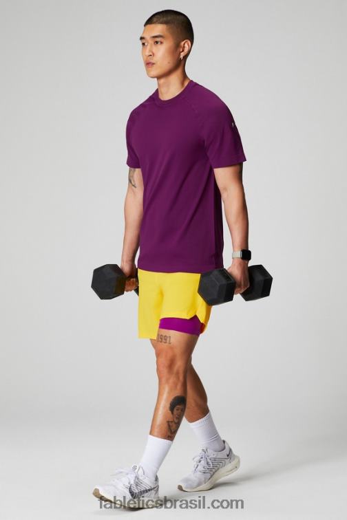 Fabletics por do sol amarelo 420HR3171 aquele curto (alinhado) 139 homens