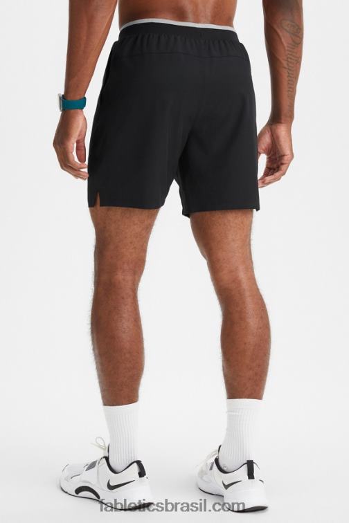 Fabletics preto 420HR3191 o curto fundamental ii 143 homens