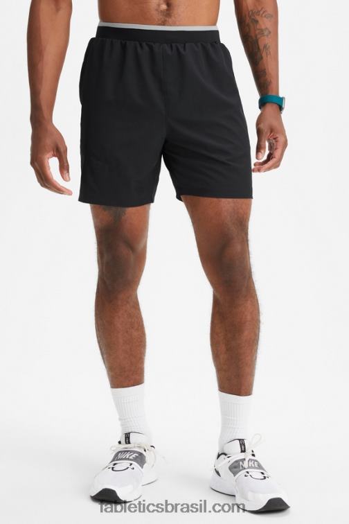 Fabletics preto 420HR3191 o curto fundamental ii 143 homens