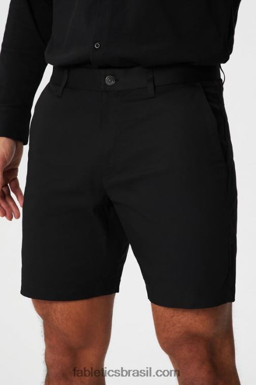 Fabletics preto 420HR3297 o short chino lateral alto homens