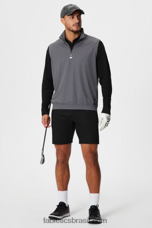 Fabletics preto 420HR3297 o short chino lateral alto homens