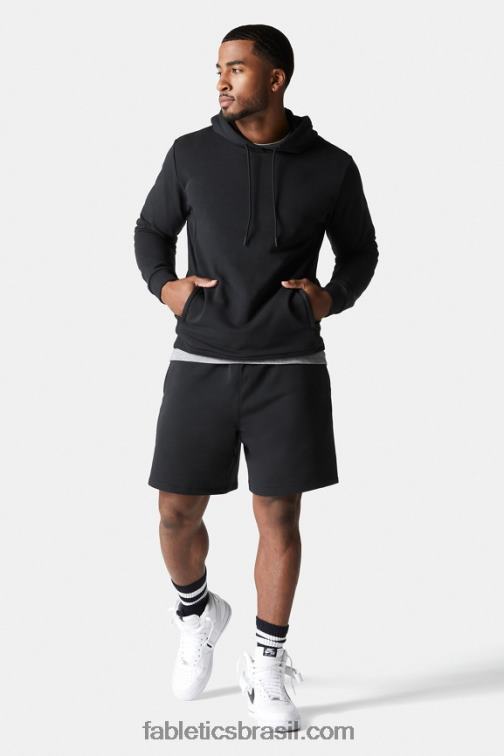 Fabletics preto 420HR3369 a quadra curta homens