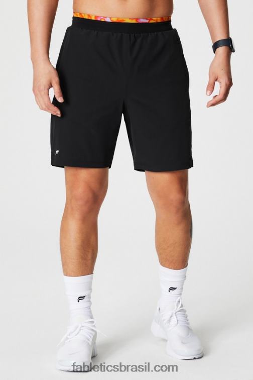 Fabletics preto/rosa escapar da loucura do verão 420HR3122 o fundamental curto ii (alinhado) 132 homens