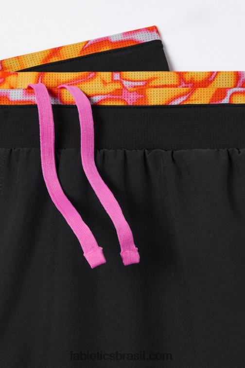 Fabletics preto/rosa escapar da loucura do verão 420HR3122 o fundamental curto ii (alinhado) 132 homens