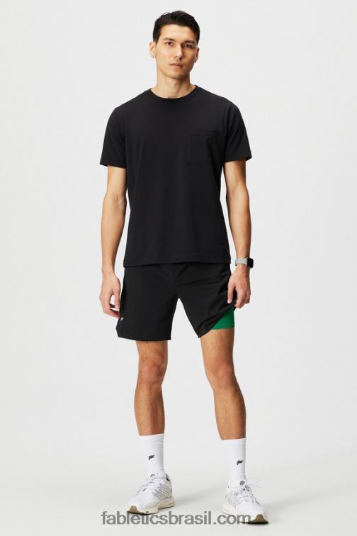 Fabletics preto/verde grama 420HR3181 aquele curto (alinhado) 141 homens