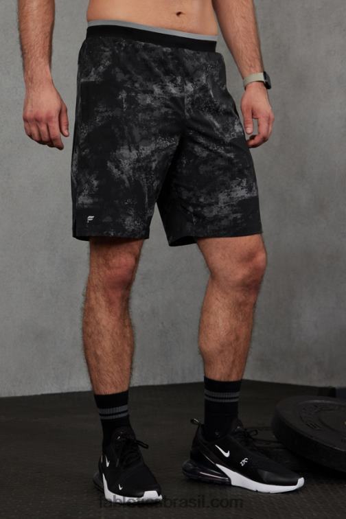 Fabletics ruído ambiente preto 420HR3139 o fundamental curto ii (alinhado) 135 homens