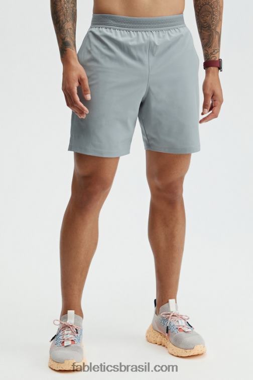 Fabletics sombra cinza 420HR3327 o curto fundamental (alinhado) homens