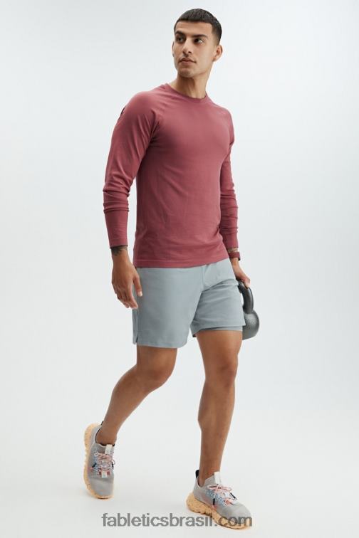 Fabletics sombra cinza 420HR3327 o curto fundamental (alinhado) homens