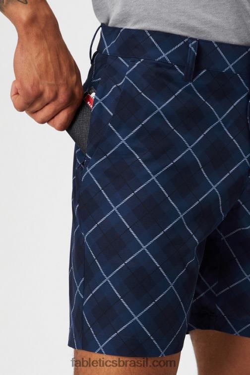 Fabletics tartan de golfe neutro 420HR3164 o único curto homens