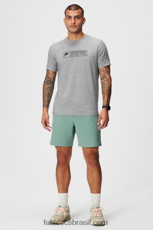 Fabletics tomilho cinza perfurado 420HR3203 o fundamental curto ii 146 homens