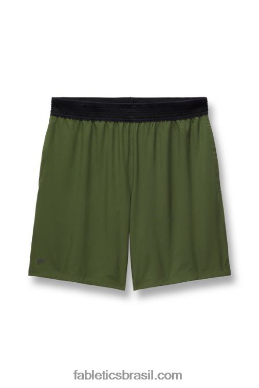 Fabletics verde oliva 420HR3346 o curto fundamental 166 homens