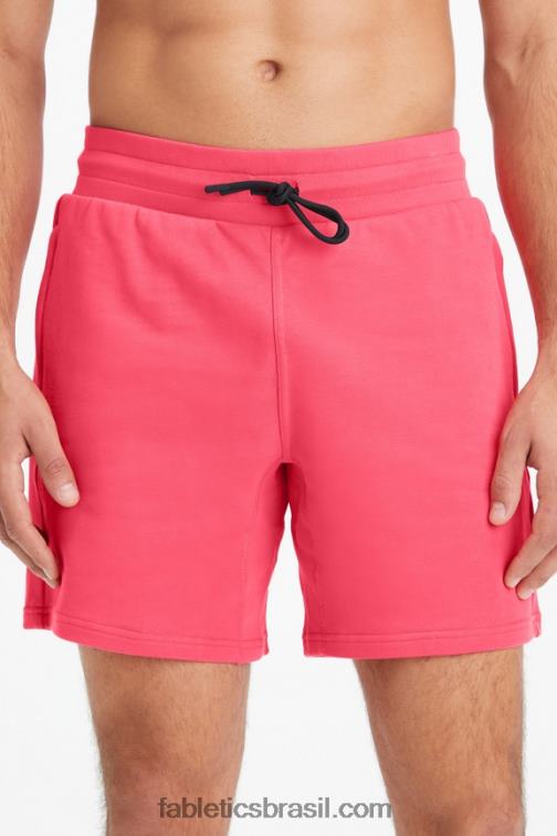 Fabletics vermelho magenta 420HR3291 o short leve homens