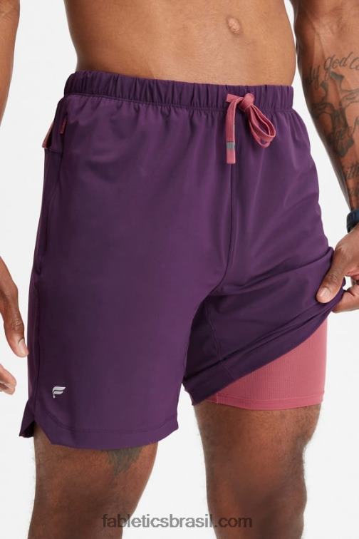 Fabletics vinho com canela 420HR3189 aquele curto (alinhado) 143 homens