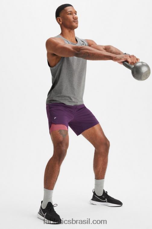 Fabletics vinho com canela 420HR3189 aquele curto (alinhado) 143 homens